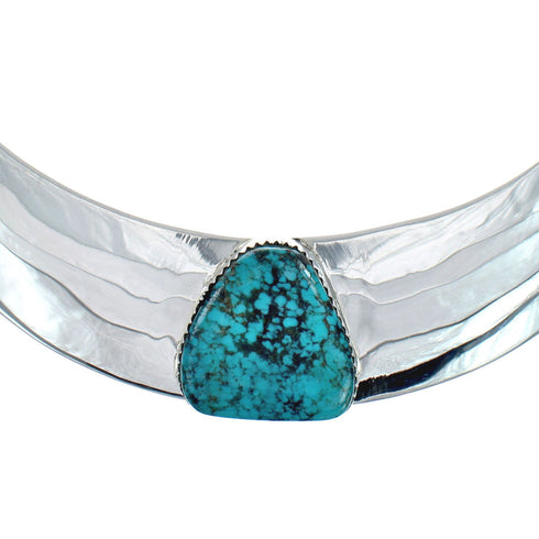 Navajo Turquoise Sterling Silver Collar Necklace X11226